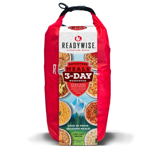 readywise adventure meals 3 day adventure kit with dry bag 