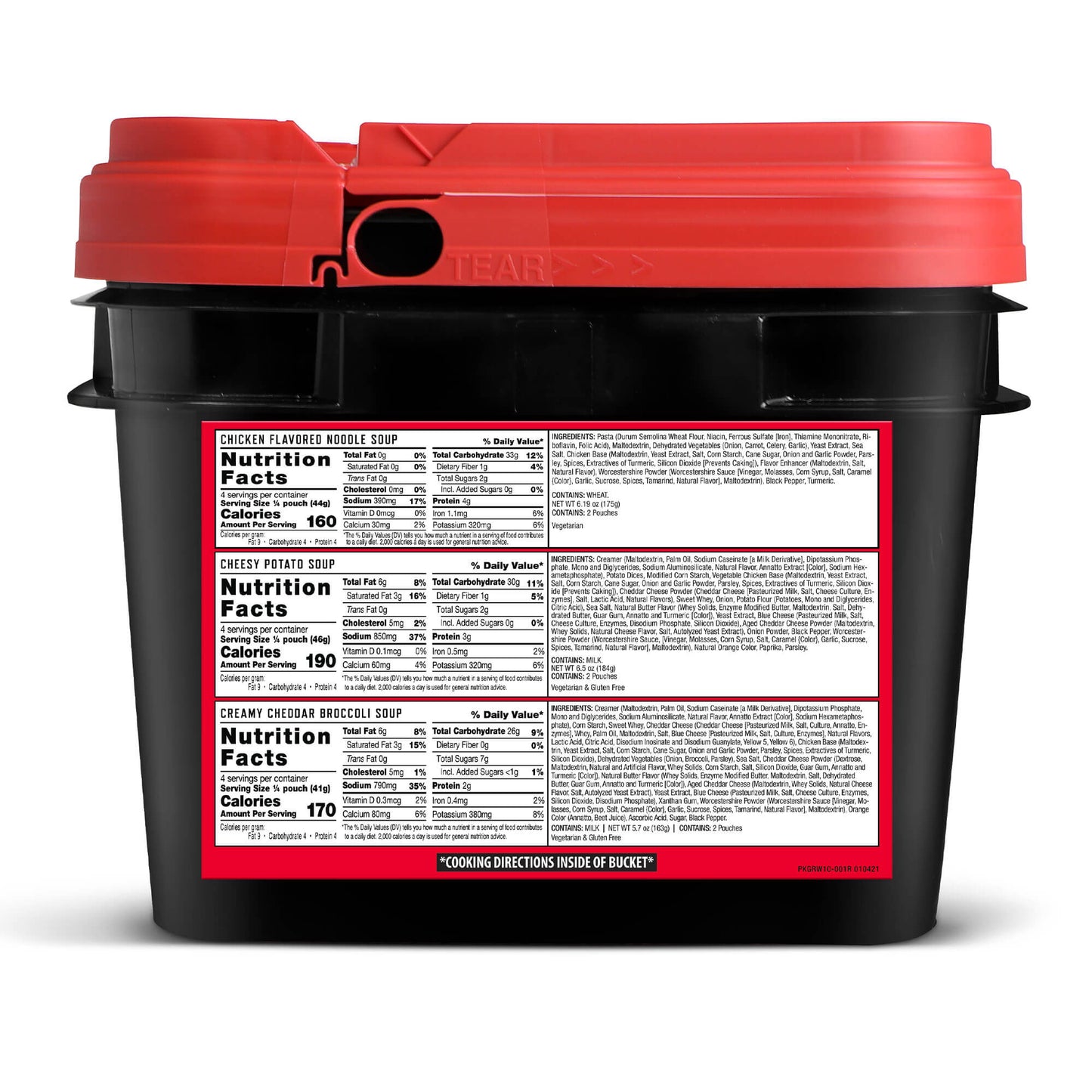 ReadyWise Emergency Soup Bucket (48 Servings)