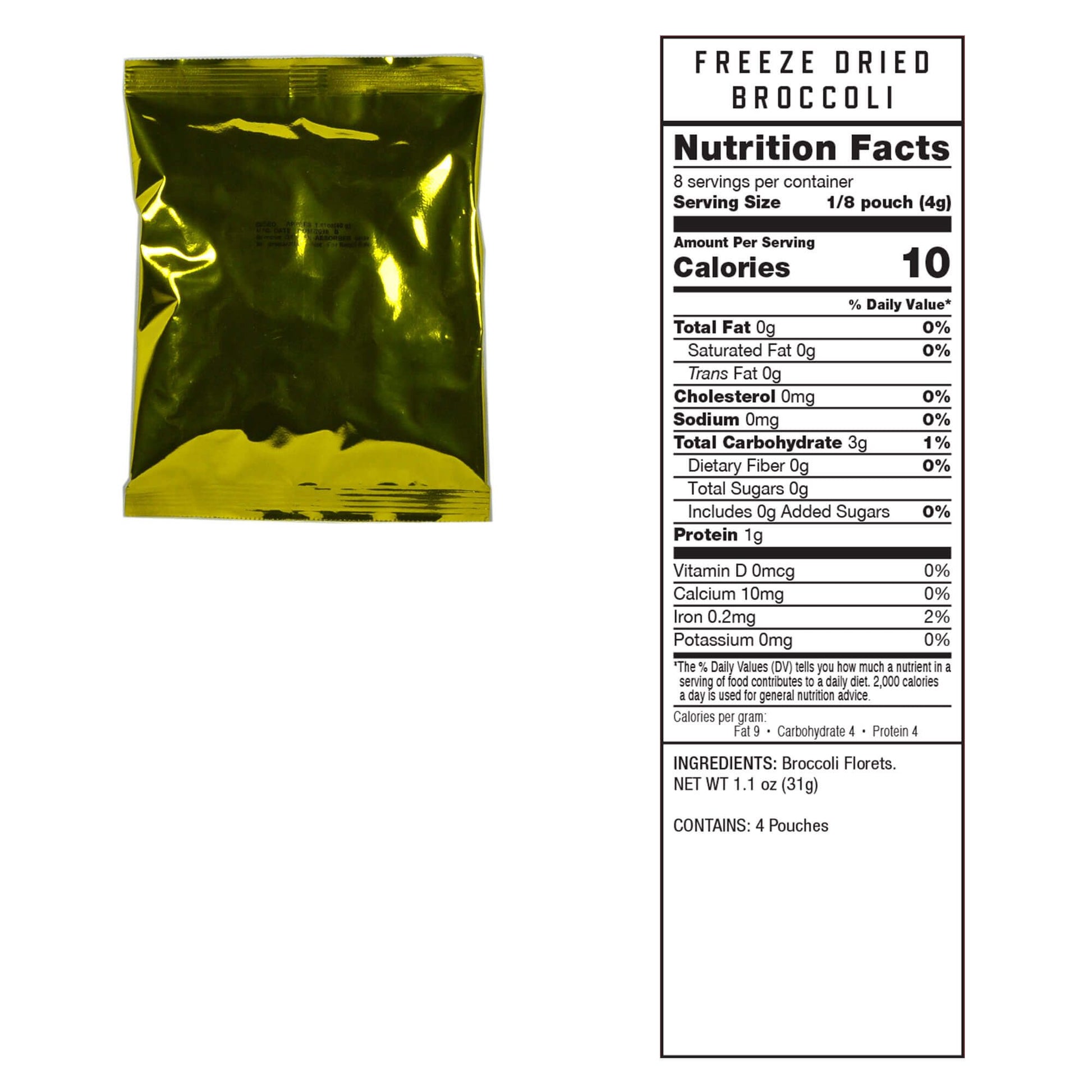 readywise emergency food supply 120 serving freeze dried vegetable bucket freeze dried broccoli nutritional information 