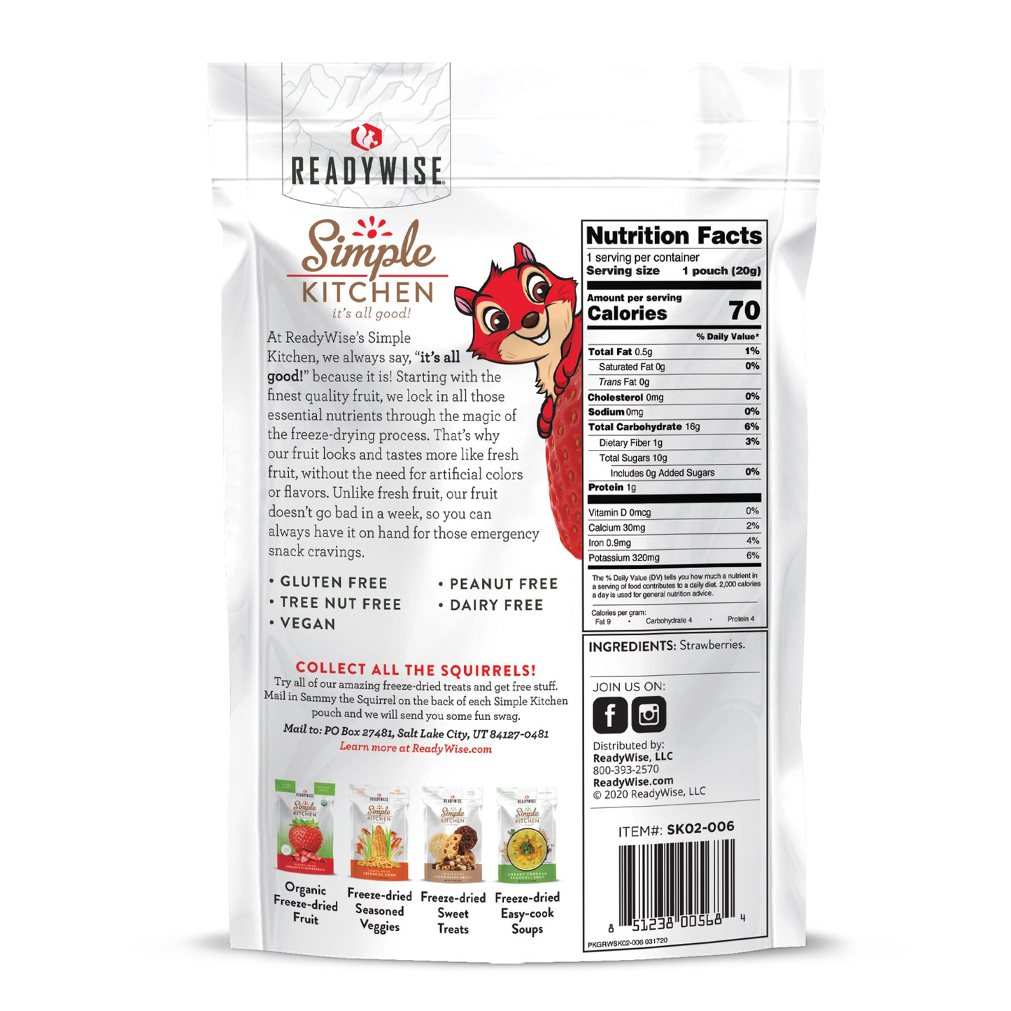 Simple Kitchen Freeze-Dried Strawberries