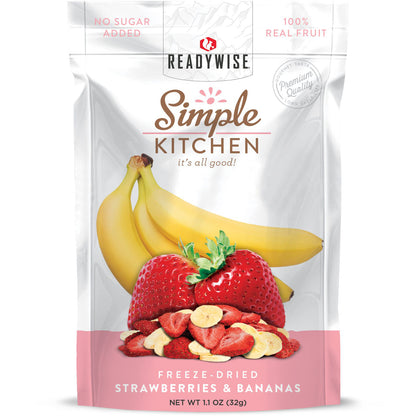 Simple Kitchen Freeze-Dried Strawberries & Bananas