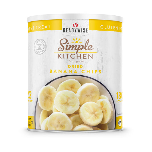 Simple Kitchen #10 Can: Dried Bananas Chips