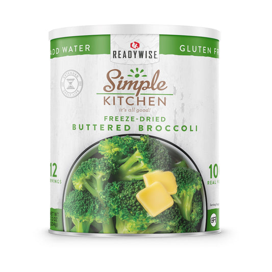 Simple Kitchen #10 Can: Freeze-Dried Buttered Broccoli