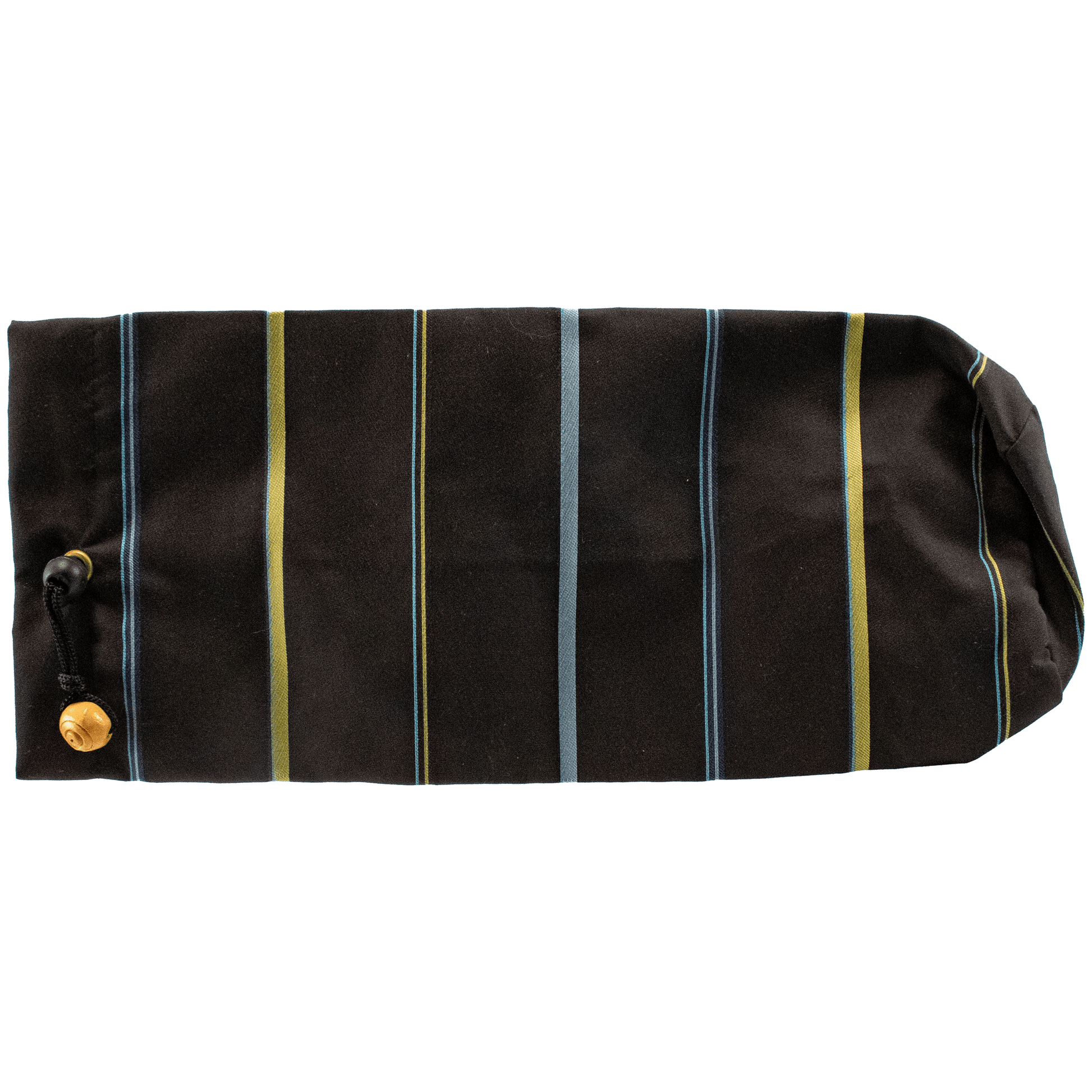 17 Inch Shofar Bag Black with blue and green stripes