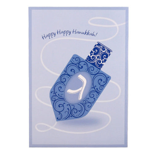 Dreidel Hanukkah Card