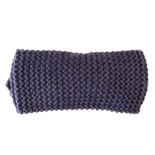 Crocheted Headband Ear Warmer (Gray)