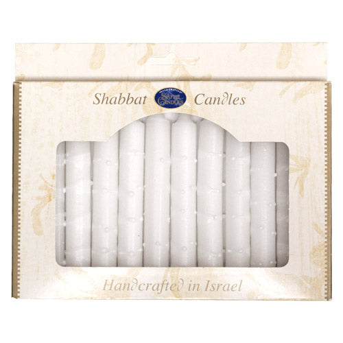 Shabbat Candles - White
