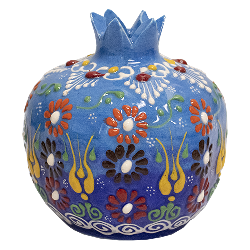 Ceramic Pomegranate - Blue