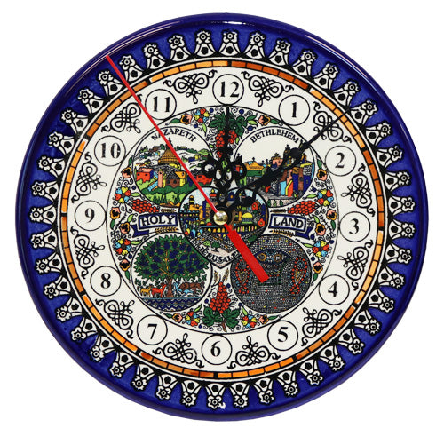 Armenian Ceramic Holy Land Clock