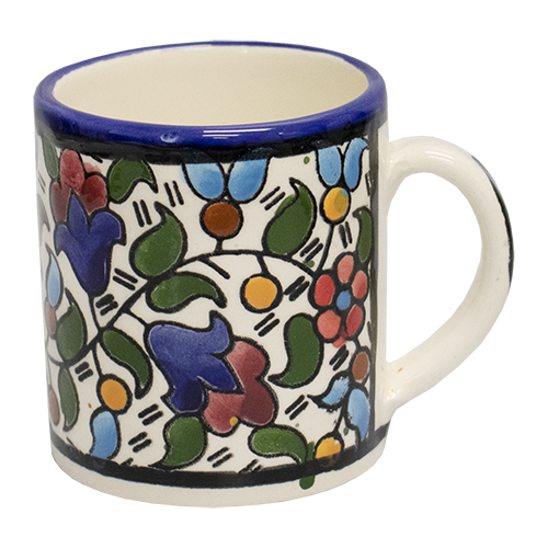 Armenian Traditional Multi-Floral Mug -4 oz
