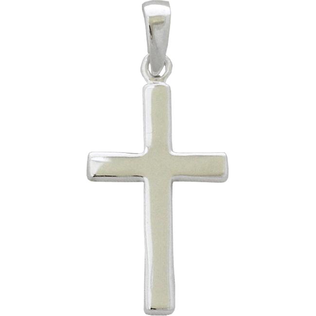Cross Pendant - Silver (1.5")