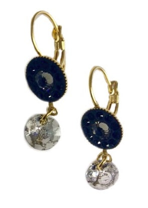 Dikla Meri Onyx Crystal Dangling Earrings