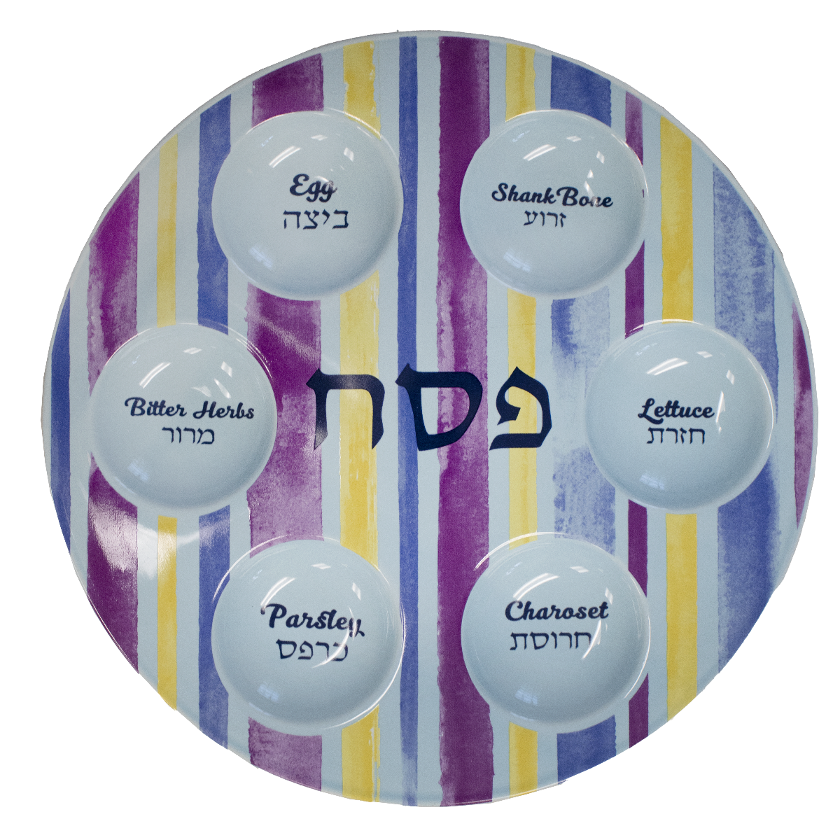 Joseph's Coat Ceramic Passover Plate