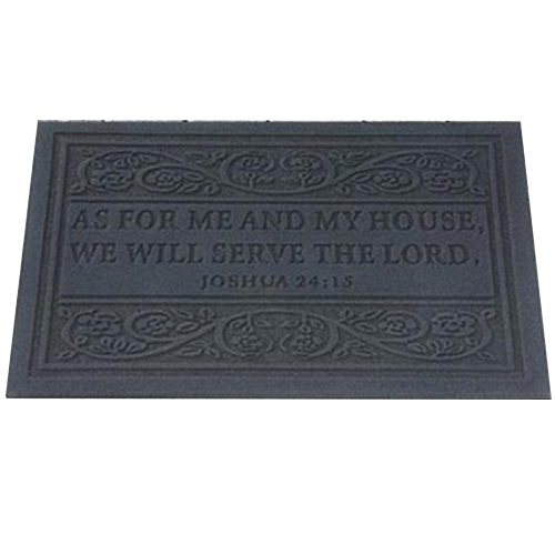 As For Me and My House, Door Mat (Grey)