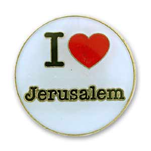 I Love Jerusalem Pin