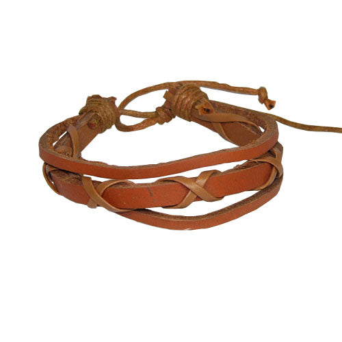 Leather Bracelet - Tan