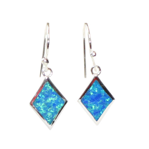 Opal Diamond Cut Earrings
