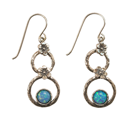 Silver Opal Earrings