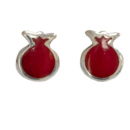 Pomegranate Post Earrings