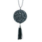Leather Necklace - Silver