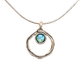Opal & Silver Round necklace