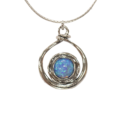 Opal Teardrop Necklace