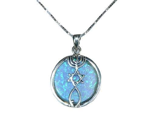 Grafted-In Opal & Sterling Silver Necklace