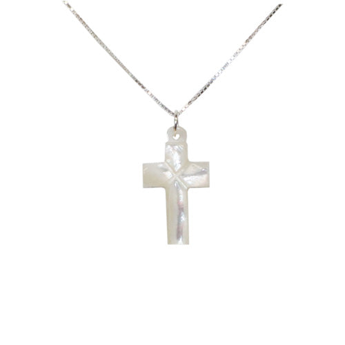 Mother of Pearl Carved Cross