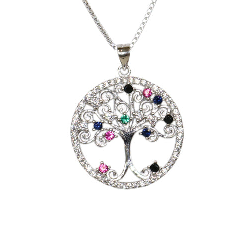 Tree of Life with Crystals Necklace