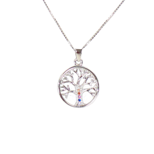 Tree of Life Necklace with Crystals