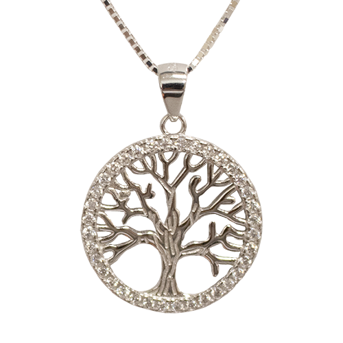 Tree of Life and Crystals Necklace