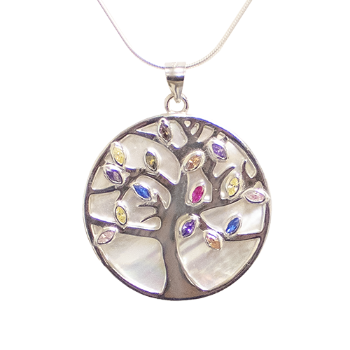 Tree of Life with Mother of Pearl & Crystals