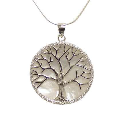 Tree of Life and Mother of Pearl Necklace