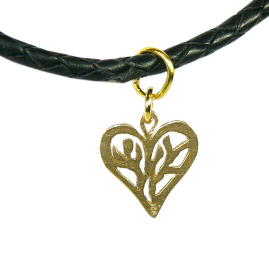 Heart Choker Necklace (Black)