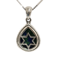 Eilat Stone Star of David Teardrop Necklace