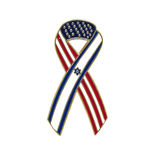 USA-Israel Ribbon Pin