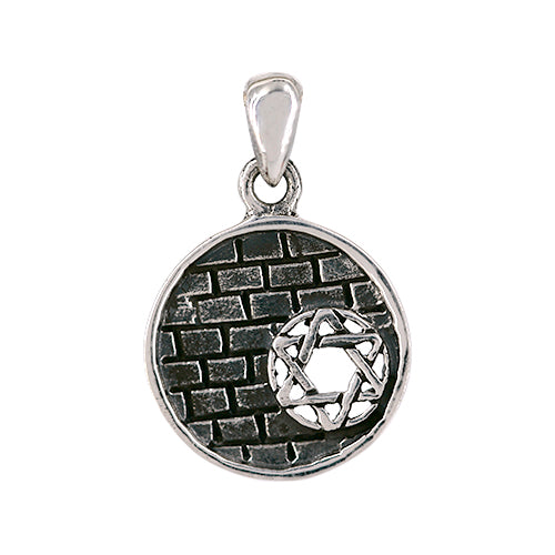 Star of David on Western Wall Pendant (No chain)