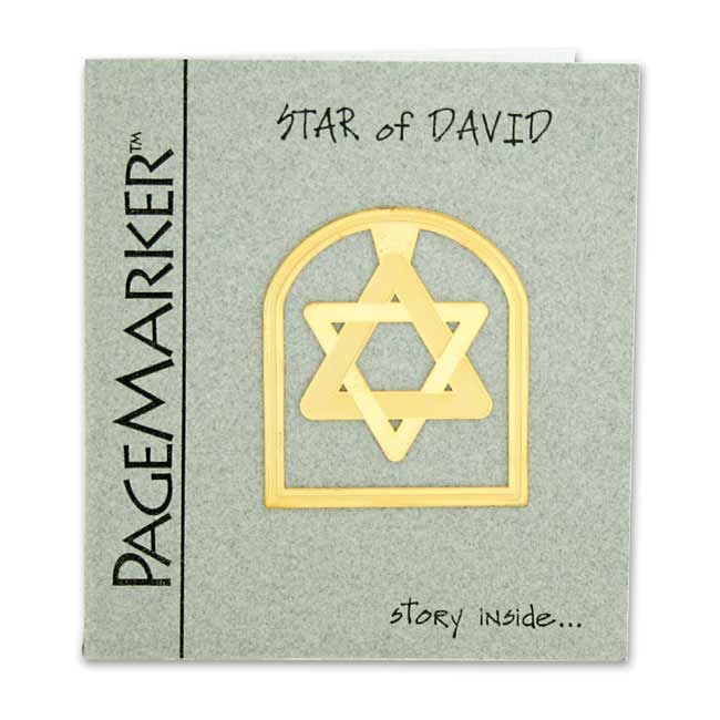 Star of David 24K Gold Plated Bookmark