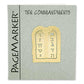 Ten Commandments 24K Gold Plated Bookmark