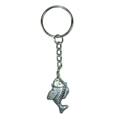 Fish & Cross Keychain