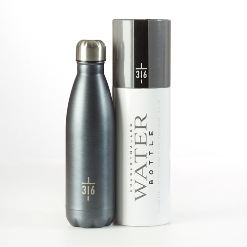 Cross Black Stainless Steel Water Bottle