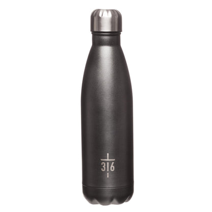 Cross Black Stainless Steel Water Bottle