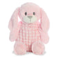 Little Pitter Patter Rattle & Swaddle- Pink Bunny