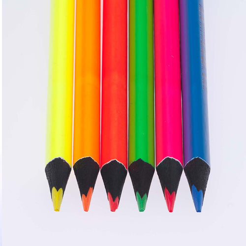 Assorted Dry Pencil Highlighters, set of 6