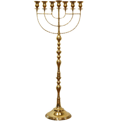 51" Temple Brass Menorah