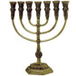 13" Brass Temple Menorah