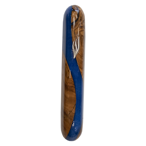 Olive Wood Mezuzah - Hand Crafted