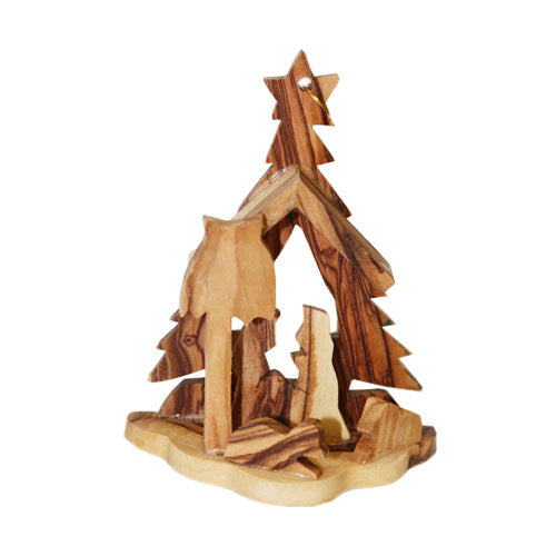 Olive Wood Nativity Carving (Mini 3)
