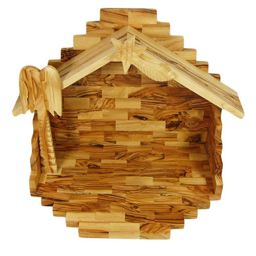 Olive Wood Hand Crafted Nativity- Large