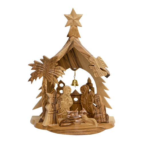 Olive Wood Handcrafted Nativity Style 2